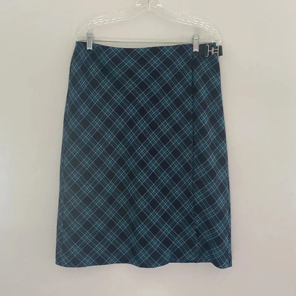 Style & Co Collection Plaid Wrap Skirt Womens Size 14 (643) - Picture 1 of 3
